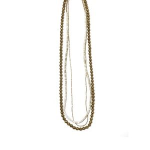 Twine and twig layered necklace set